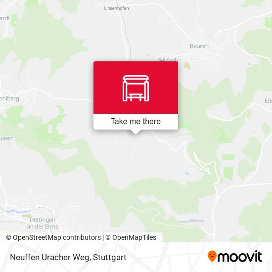 Карта Neuffen Uracher Weg