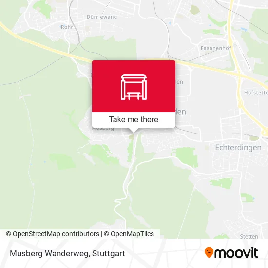 Карта Musberg Wanderweg