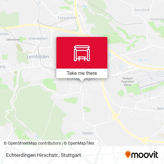 Echterdingen Hirschstr. map