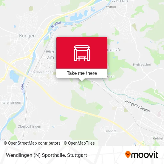 Карта Wendlingen (N) Sporthalle