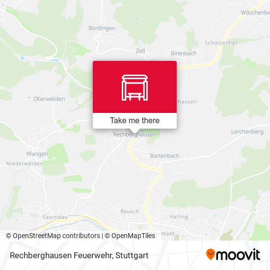 Rechberghausen Feuerwehr map