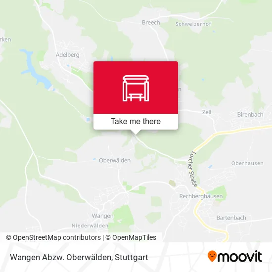 Карта Wangen Abzw. Oberwälden