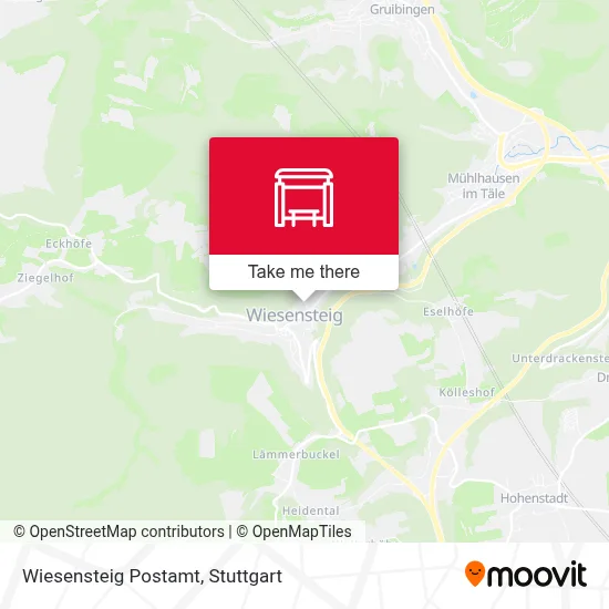 Wiesensteig Postamt map
