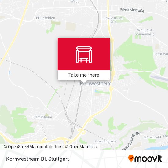 Kornwestheim Bf map
