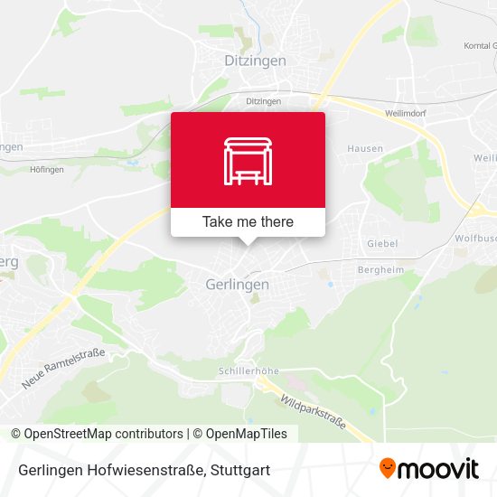 Gerlingen Hofwiesenstraße map