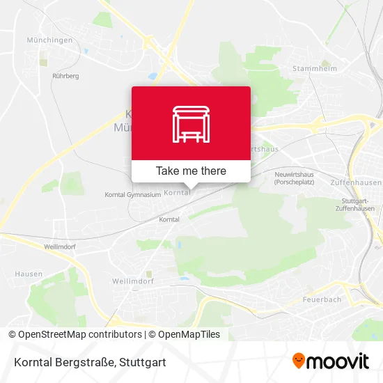 Карта Korntal Bergstraße