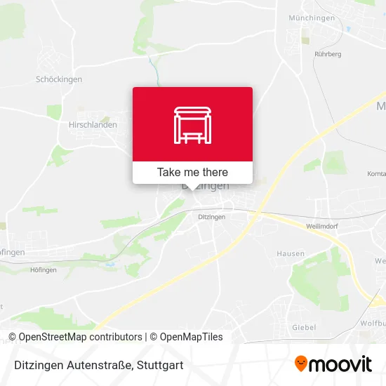Карта Ditzingen Autenstraße