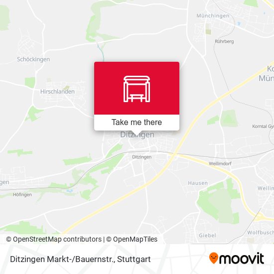 Ditzingen Markt-/Bauernstr. map