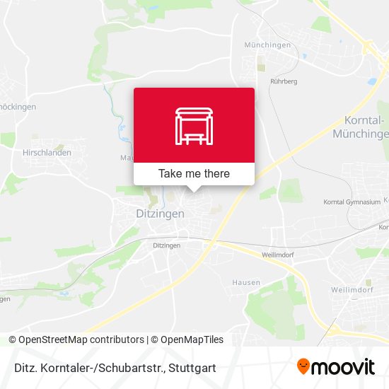 Ditz. Korntaler-/Schubartstr. map