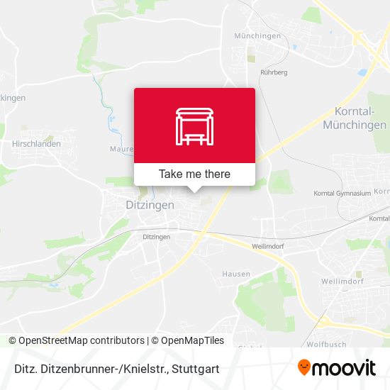 Карта Ditz. Ditzenbrunner-/Knielstr.