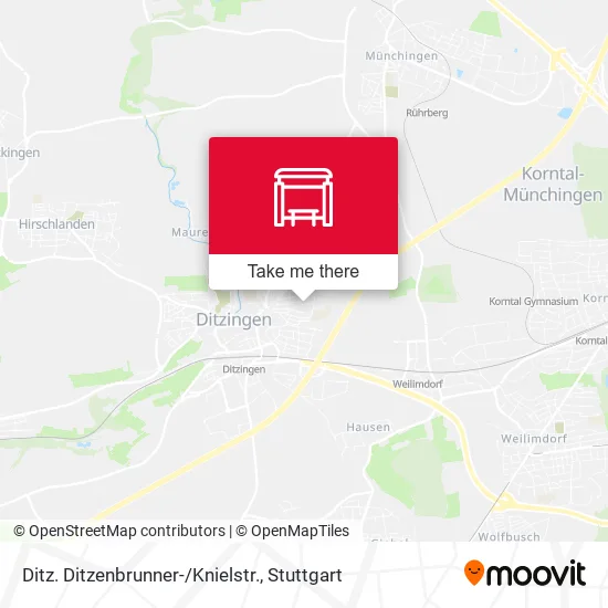 Карта Ditz. Ditzenbrunner-/Knielstr.