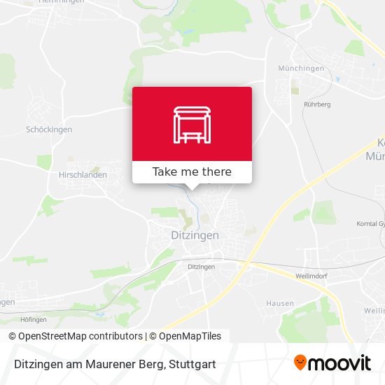 Карта Ditzingen am Maurener Berg