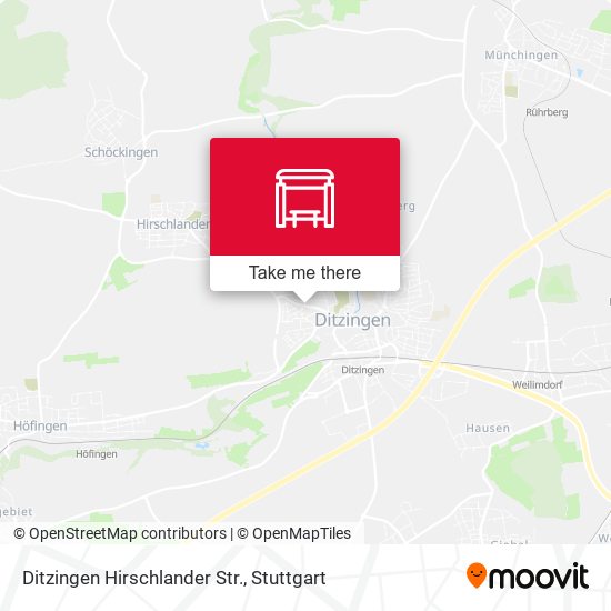 Ditzingen Hirschlander Str. map
