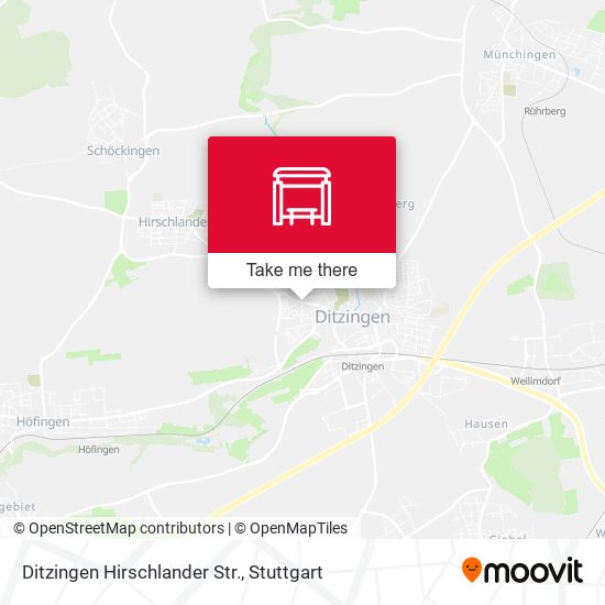 Ditzingen Hirschlander Str. map