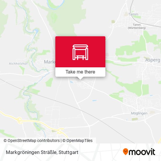 Карта Markgröningen Sträßle