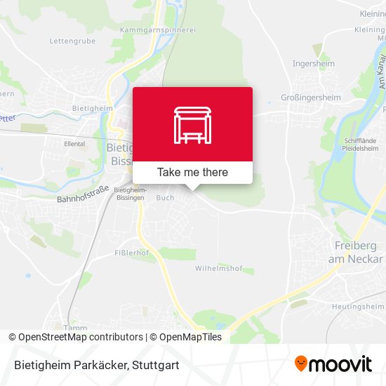 Bietigheim Parkäcker map