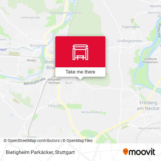 Bietigheim Parkäcker map