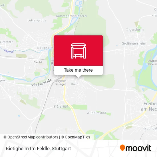 Карта Bietigheim Im Feldle