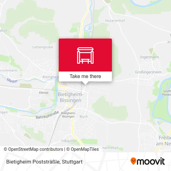 Карта Bietigheim Poststräßle
