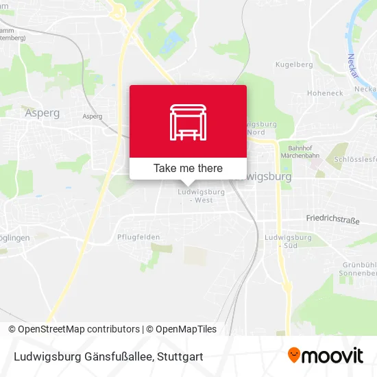 Карта Ludwigsburg Gänsfußallee