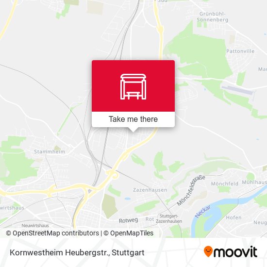 Карта Kornwestheim Heubergstr.