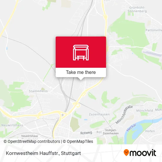 Карта Kornwestheim Hauffstr.