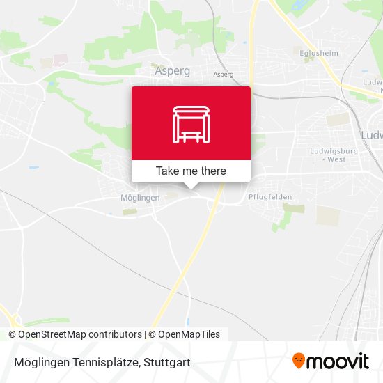 Карта Möglingen Tennisplätze