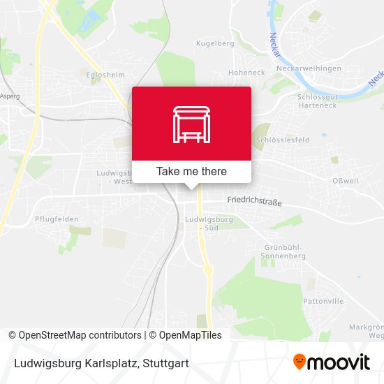 Ludwigsburg Karlsplatz map
