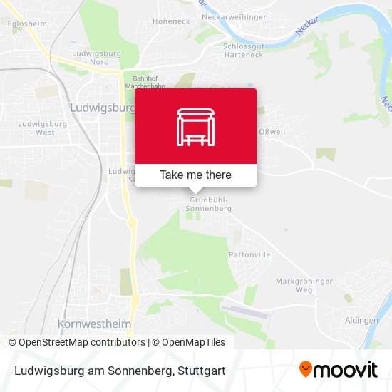 Ludwigsburg am Sonnenberg map