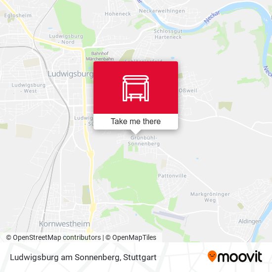 Ludwigsburg am Sonnenberg map