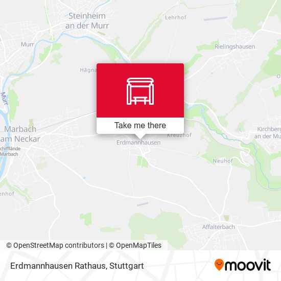 Erdmannhausen Rathaus map