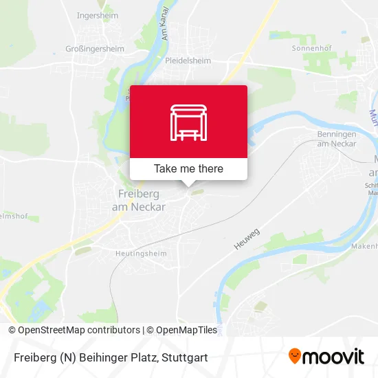 Карта Freiberg (N) Beihinger Platz
