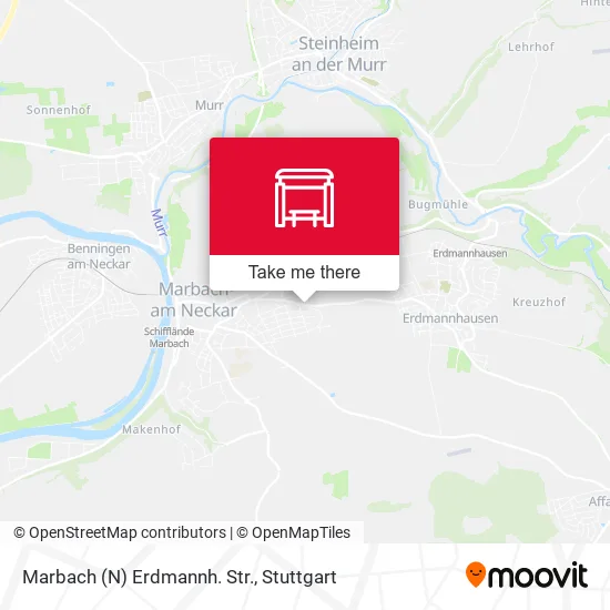 Карта Marbach (N) Erdmannh. Str.