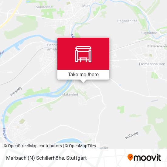 Marbach (N) Schillerhöhe map