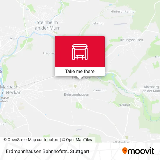Карта Erdmannhausen Bahnhofstr.