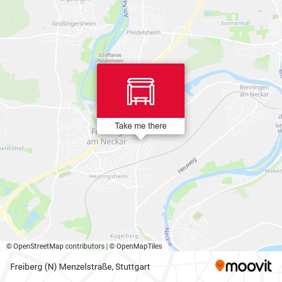 Карта Freiberg (N) Menzelstraße