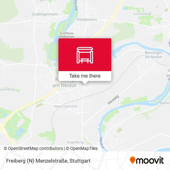 Карта Freiberg (N) Menzelstraße