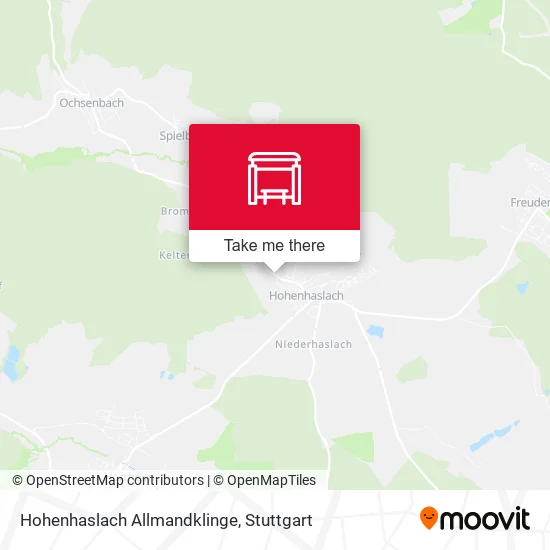 Карта Hohenhaslach Allmandklinge