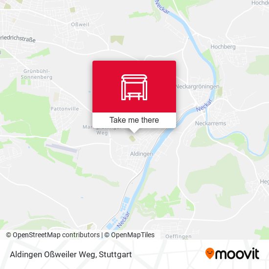 Aldingen Oßweiler Weg map