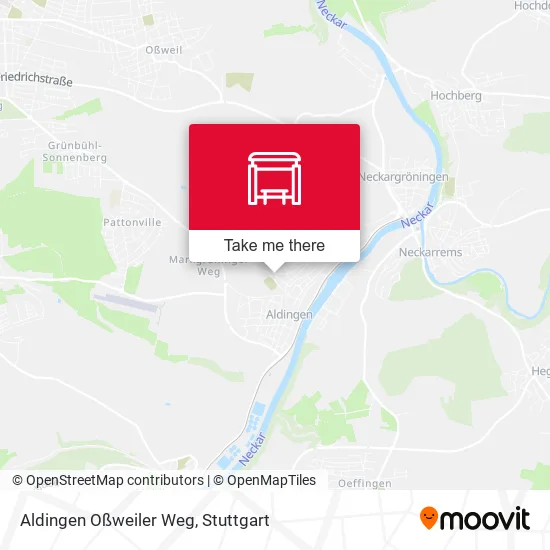 Карта Aldingen Oßweiler Weg