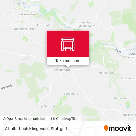 Карта Affalterbach Klingenstr.