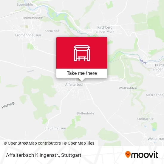 Карта Affalterbach Klingenstr.