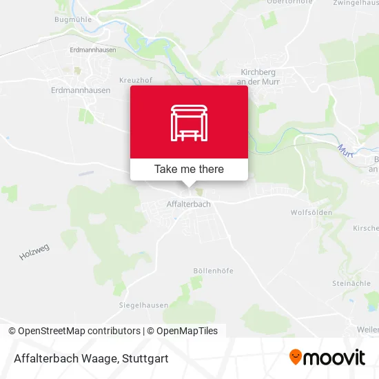 Карта Affalterbach Waage