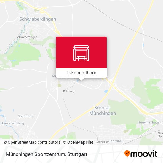 Карта Münchingen Sportzentrum