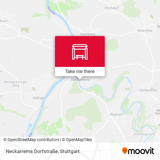Neckarrems Dorfstraße map