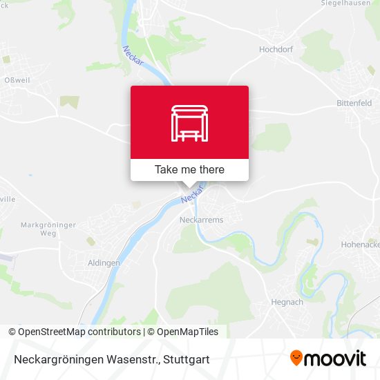 Neckargröningen Wasenstr. map