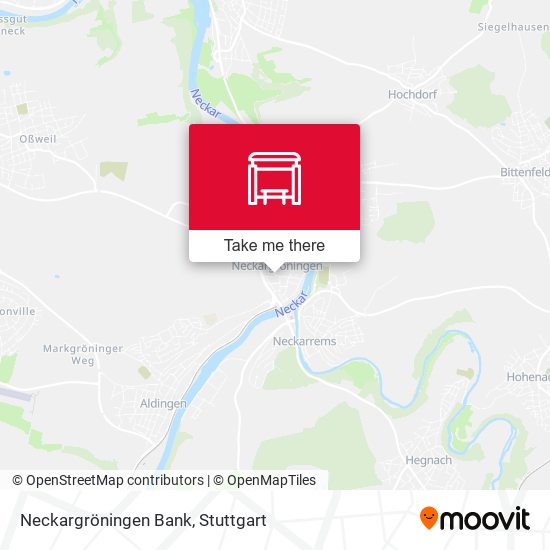 Neckargröningen Bank map