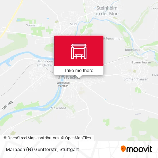 Карта Marbach (N) Güntterstr.