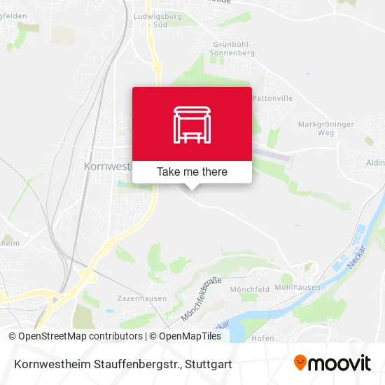 Карта Kornwestheim Stauffenbergstr.