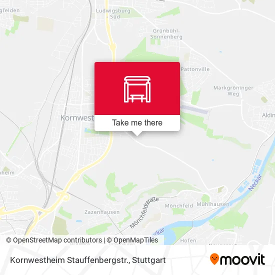 Карта Kornwestheim Stauffenbergstr.